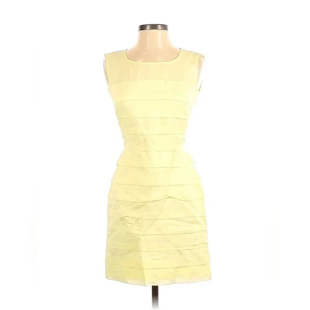 Jil Sander yellow cocktail dress 32